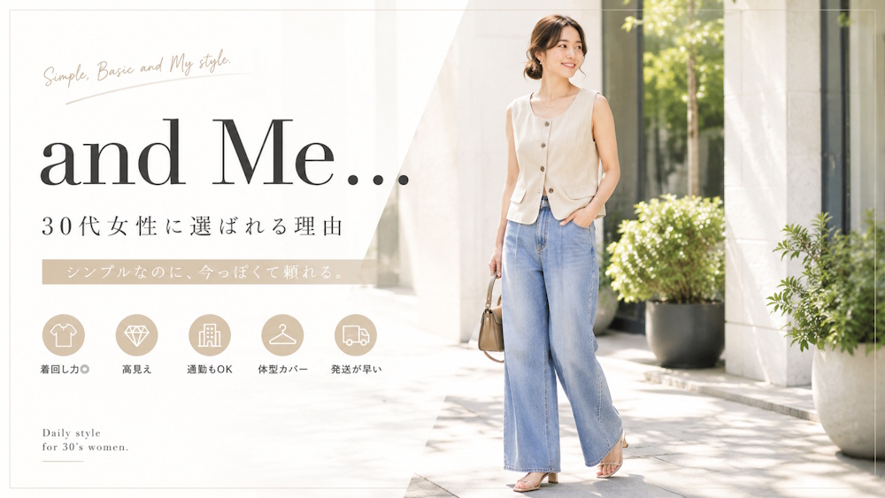 and Me…(アンドミー)はどんなプチプラブランド?口コミや特徴を徹底リサーチ!