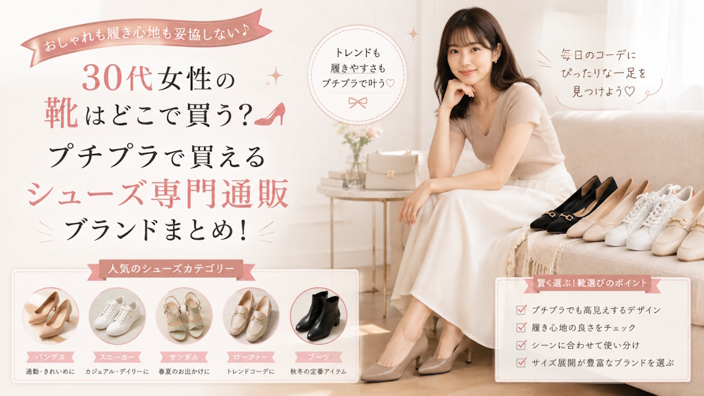30代女性の靴はどこで買う？プチプラで買えるシューズ専門通販ブランドまとめ！