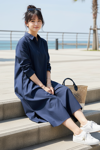 きれいめスニーカーで抜け感と上品さを両立