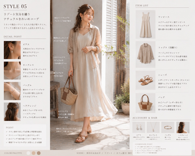 【6月】30代女性の1週間コーディネート例とおすすめアイテムまとめ