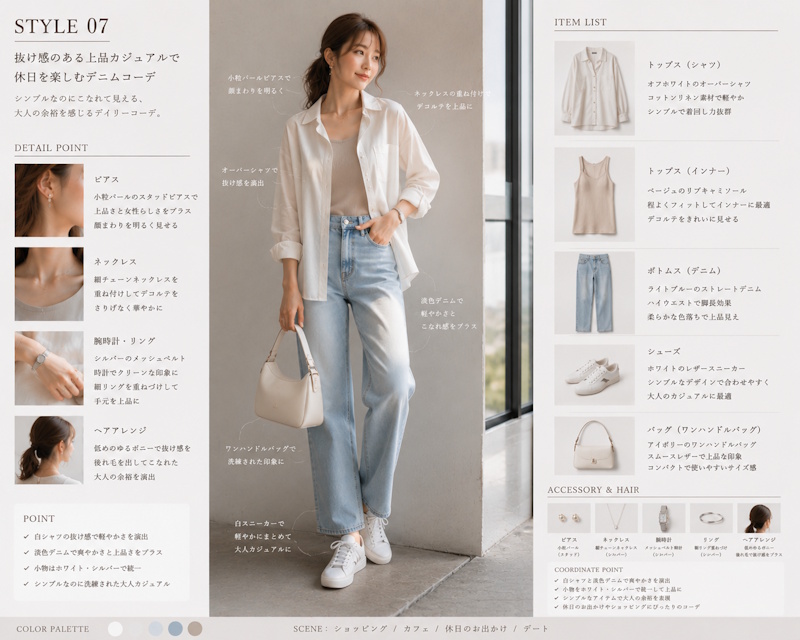 【6月】30代女性の1週間コーディネート例とおすすめアイテムまとめ