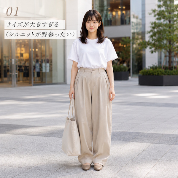 テーパードパンツはダサい？地味見えする原因とおしゃれに見せるコーデのポイント