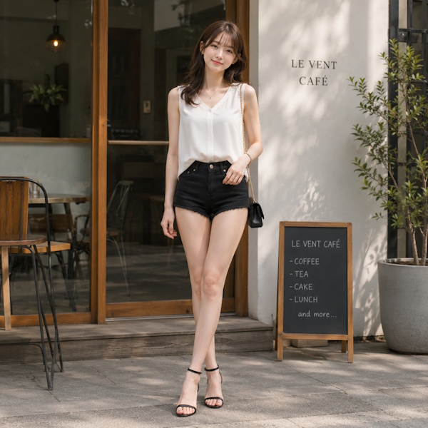丈が短すぎるショートパンツ