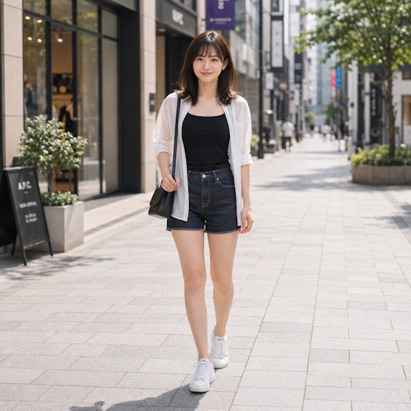 ダメージ加工が強すぎるデニムショートパンツ