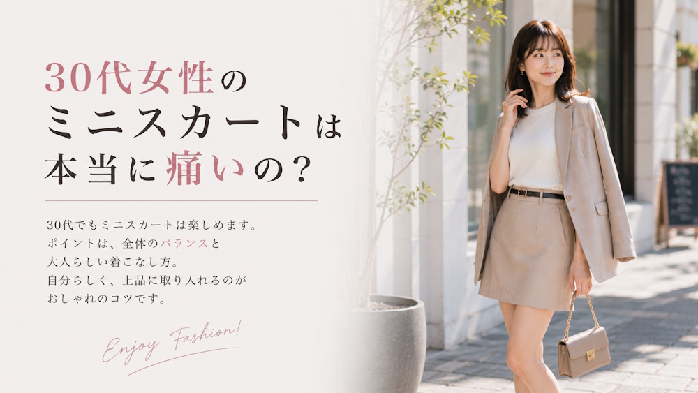 30代女性のミニスカートは本当に痛いの？