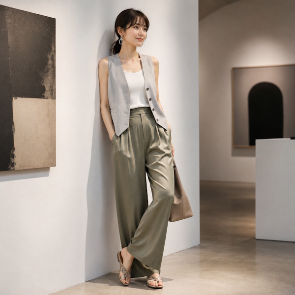 30代女性のワイドパンツコーデ・ダサ見えしない着こなしと選び方のポイント
