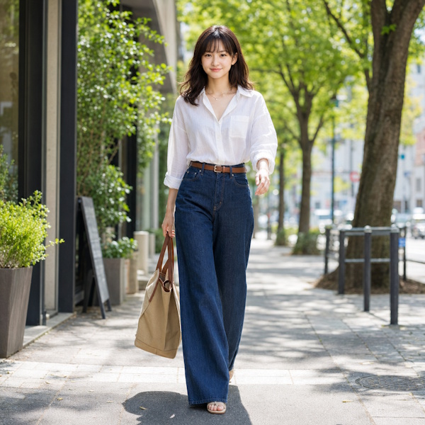 30代女性のワイドパンツコーデ・ダサ見えしない着こなしと選び方のポイント