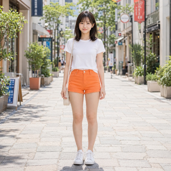 ショートパンツだけが主役になりすぎるコーデ