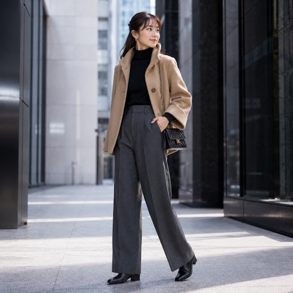 30代女性のワイドパンツコーデ・ダサ見えしない着こなしと選び方のポイント